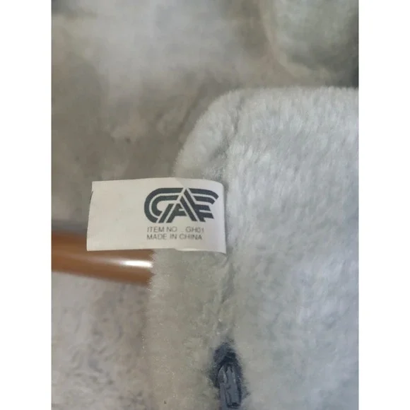 Vintage 1991 Great American Fun Corp Grey Plush Stick Hobby Horse Toy w/ Sounds - Picture 7 of 9